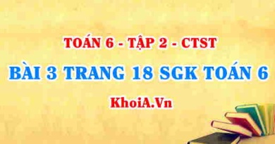 Bài 3 trang 18 SGK Toán 6 Tập 2 Chân trời sáng tạo